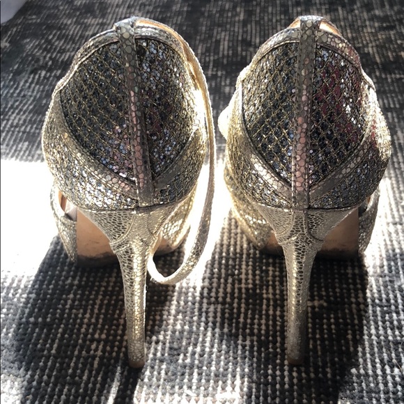 Jimmy Choo Platform Sparkle Heels - Picture 4 of 10